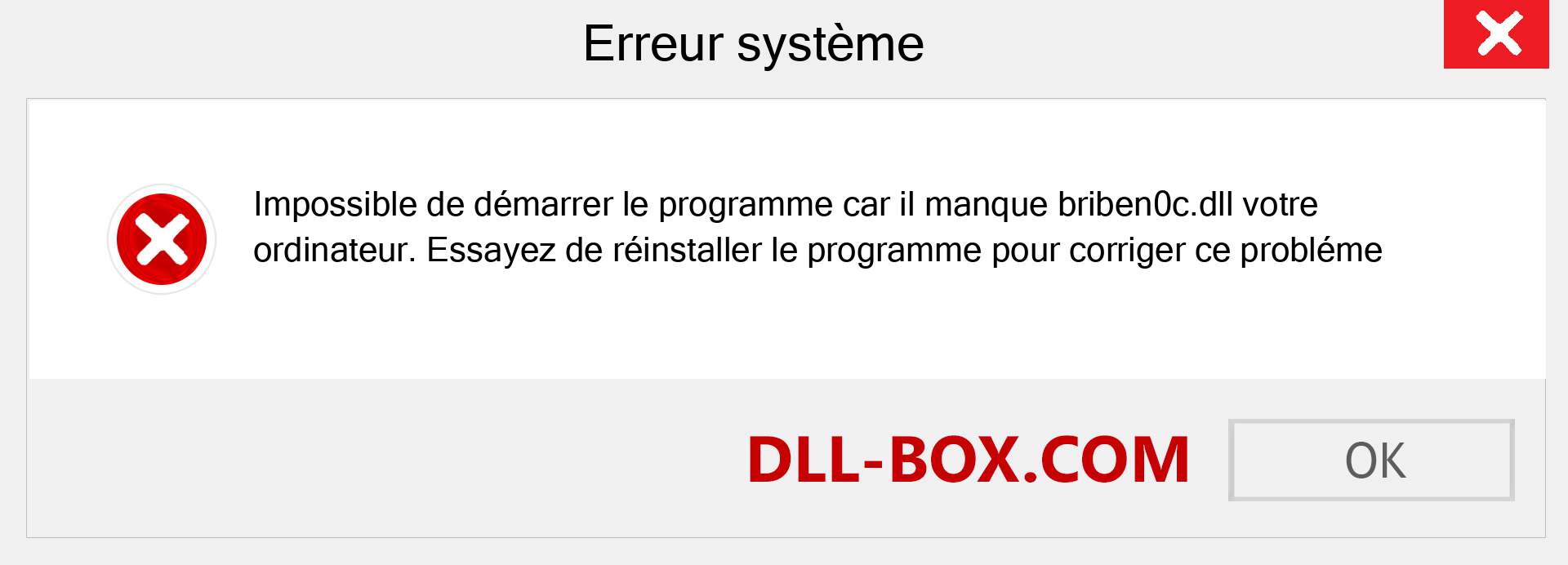 Le fichier briben0c.dll est manquant ?. Télécharger pour Windows 7, 8, 10 - Correction de l'erreur manquante briben0c dll sur Windows, photos, images